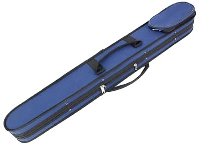 Porta archetto portatile per contrabbasso con protezione imbottita per eventi all'aperto, tela Oxford 84 x 10 x 7 cm, blu