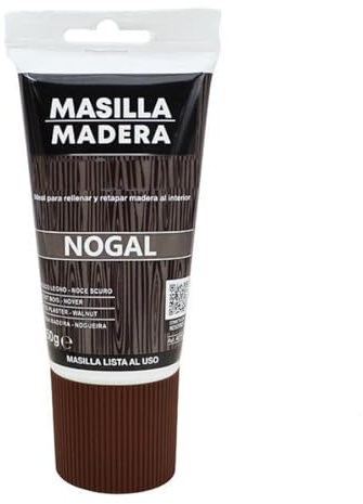 YIJIA | Masilla para Madera – Ideal para rellenar y reparar madera al interior, Masilla lista al uso, Formato en tubo, 150 g - Secado Rápido, Alta Adherencia y Fácil Aplicación - Color Nogal