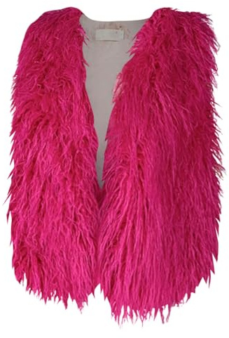 Generisch Fellweste Damen, Kunstfell Weste Kurz PlüSchweste Herbst Winter, Damenwesten äRmellos Kunstpelz Westen Winterweste Pelzweste Warme Fleece Weste