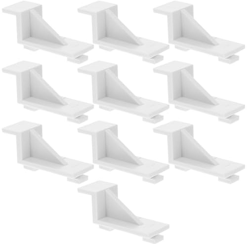 IWOWHERO 10Pcs Plastic Refrigerator Shelf Clips Hooks Freezer Shelf Buckles Replacement Fridge Plastic Clips Support for Commercial and Home Freezers