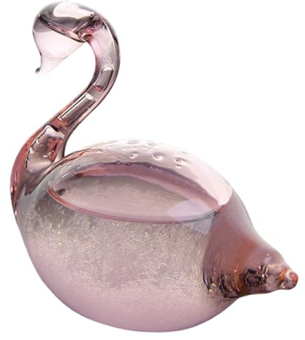 Verre de tempête prédicteur de météo, élégant cygne, verre tempête, Station baromètre en cristal décoratif pour décoration bureau