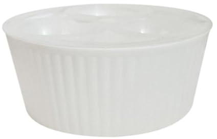 Jiuvaso Contenitore per fioriere idroponiche, Contenitore per piantare bulbi di giacinti e narcisi, Facile da Coltivare, 3 Fori per la Cucina degli Anziani, Bianco