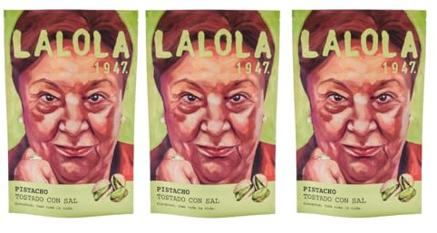 LALOLA 1947 - Pistachos tostados con sal 3x200 g, pistachos de España, snack saludable, fuente de proteínas vegetales, fruto seco natural, snack energético gourmet