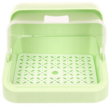 Caja para Guardar Biberones Pequeña con Tapa Pp Azul | Bandeja de Drenaje, Espacio Amplio y Cierre Aislado, Organizador para Vajilla Infantil y Artículos de Ñiño
