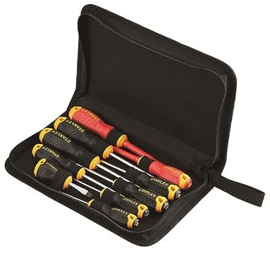Stanley Lot de 10 tournevis mixtes dans un étui