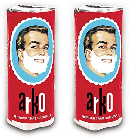 Arko Shaving Soap Stick, White, 75g Each by Arko