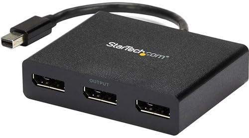 StarTech.com Mini DisplayPort 1.2 auf DisplayPort MST Hub - Triple Head mDP/ DP Multi Stream Transport - DisplayPort Verteiler (MSTMDP123DP)