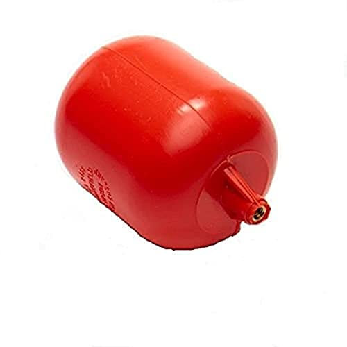 Merriway BH02947 Thread Cistern Float Ball Valve, 4-1/2 inch - Brass Red