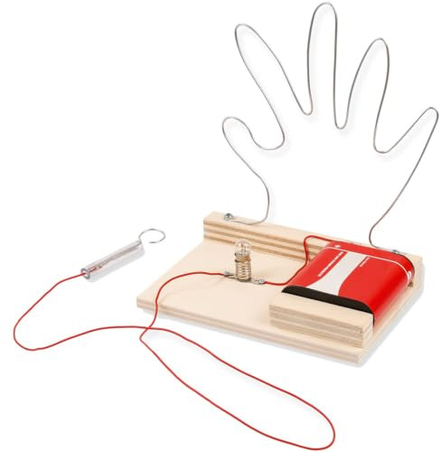 Geschicklichkeitsspiel Rennstrecke HEIßER DRAHT DIY Holz Bastelset für Kinder ab 9 Jahren Lern-Bausatz