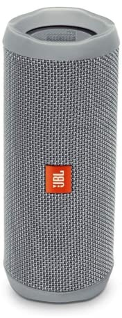 JBL Flip 4 Altavoz inalámbrico portátil con Bluetooth, parlante resistente al agua (IPX7), JBL Connect, hasta 12 h de reproducción con sonido de alta fidelidad, gris