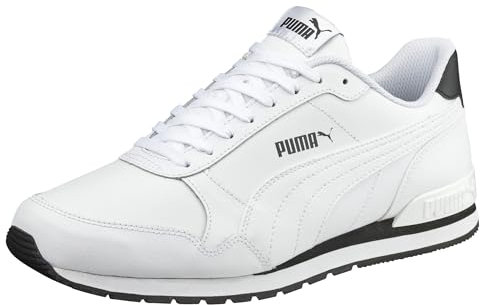 PUMA Unisex ST Runner v2 Full L Low-Top Trainer, Puma White-Puma White, 42 EU