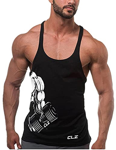 Cabeen Camisetas de Tirantes para Hombre Bodybuilding Sport Tank Top Gym Fitness sin Mangas Shirts