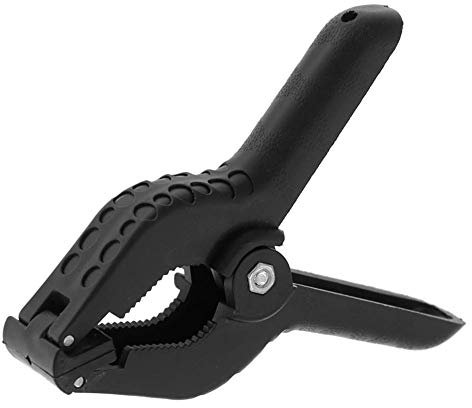 Coideal 6 Pack plastica nylon molla Morsetti per fotografia sfondi/grande Heavy-duty strumenti fai da te muslin fondali morsetto clip per studio, foto, arte & Crafts (4,5 pollici, nero)