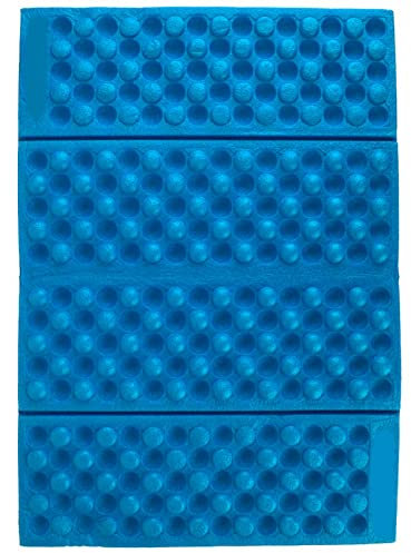 VGEBY1 Campingmatte aus Schaumstoff, Sitzkissen, faltbar, wasserdicht, Zeltmatte, faltbar, Bodenmatte für Wandern (blau + schwarz)