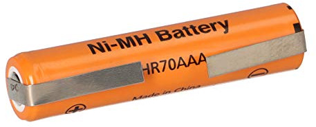 Batterie rechargeable pour brosse à dents Braun Pulsonic Slim - 1,2 V NiMH 700 mAh avec cosses à souder - Batterie de rechange pour remplacement et réparation de batterie
