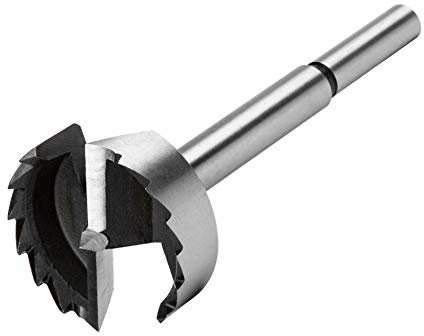 Broca Forstner profesional, 75 mm de diámetro, dentada, para madera