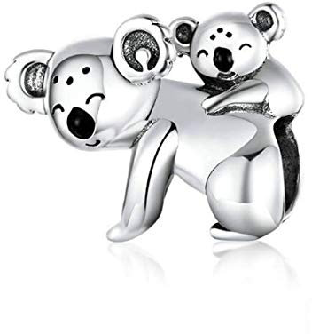Charmante breloque en forme d'animal en argent sterling 925 - Breloque en forme d'animal de compagnie - Breloque pour femme, anniversaire, Noël, mère, épouse, sœur, S925