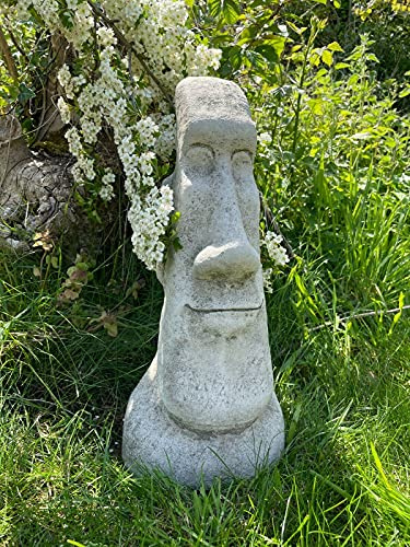 Osterinsel Moai-Kopf-Büste, Stein-Statue, wiederaufbereitete Garten-Dekoration