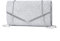 WIOLETA Umhängetasche Damen Handtasche Silber - Klatsch Clutch Glitzer Festlich Klein - Abendtasche für Damen