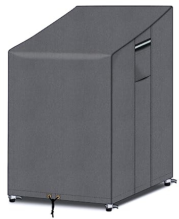 PATIO PLUS Garten Stapelstuhl Abdeckung, wasserdicht Anti-UV 600D Oxford Stoff Liegestuhl Abdeckung 65x65x80/120cm