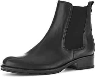 Gabor Mujer Botines, señora Botas Chelsea,Plantilla Desmontable,Bota de Deslizamiento,Botas,Medias Botas,botín,Plano,Negro (Schwarz) / 27,38 EU / 5 UK