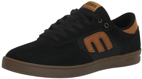 Etnies Windrow skate-sko för män, svart/gummi, 3 UK, Svart tuggummi