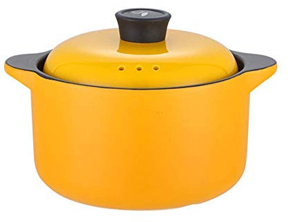 Casserole en céramique avec Couvercle Pot à Soupe Fait Main Pot en Argile Pot en Terre Cuite Pot sain Pots à Soupe à l'oignon Pot à Soupe