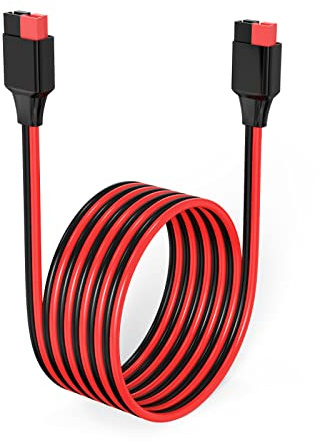 ELFCULB 12AWG Verlängerungskabel kompatibel mit Anderson 45A, 3m | PP45 Stecker Kabel aus 3,31mm² verzinntes Kupferkabel für Powerstation Solargenerator