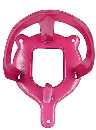 JA Horse JA6001 Trensenhalter Metall Sattelkammer, 4 Stück, pink | Stabiler Trensenhalter aus Metall für Pferdetrensen Halfter in Sattelkammer Stall