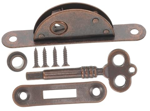 Homoyoyo Verrou Pour Meuble Antique Serrure Armoire à Clé Verrou Porte Placard Style Classique Pour Meubles Et Armoires
