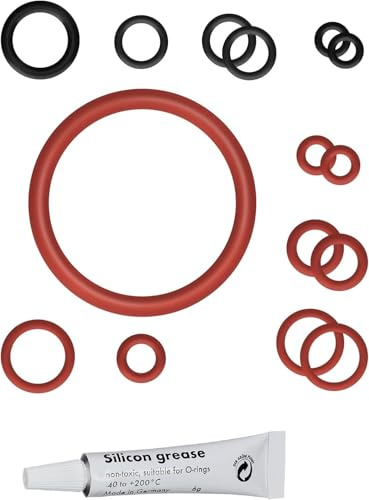 15 x O-Ringe + 6g Diamant Silikonfett Type2, Wartungssatz Dichtungen O-Ring für Supportventil Auslaufventil Auslaufstutzen passend für Philips Saeco Spidem Gaggia