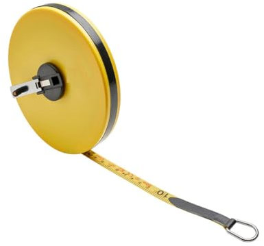 Professionelle metrische Rolle – Maßband aus verstärktem Fiberglas – Korrosionsschutzmaßstab – metrische Radschiene mit robuster Hülle – Zollstock faltbar – DIY (30 Meter)
