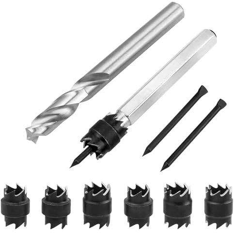 Bestlge Spot Weld Cutter Set, Sheet Metal Hole Cutter, Punch Remover Panel Separator with 3/8'' & 5/16 Hole Tool for Power Drill Spot Welding