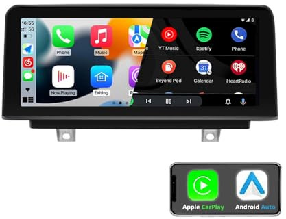 10.25″ Touchscreen Carplay & Android Auto Car Radio for BMW 1 2 Series F20 F21 F22 (2011-2017) with NBT System Multimedia Car Stereo Display Receiver (F20 Right-hand drive)