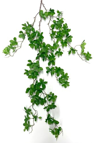 duoyif Faux Lierre Vignes Artificielles Lierre Guirlande, 1 Pièce 1 Mètre Fausse Plante Murale Tombante, Lierre Artificielle pour Decoration Chambre Mur Jardin Balcon Bureau Mariage (c1 Lierre Mural)