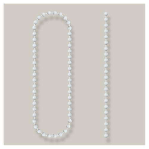 KLEMMFLEX Chaîne sans fin pour store, longueur de commande : 200 cm, couleur : blanc, 4,5 x 6 mm, chaîne pour store, store romain
