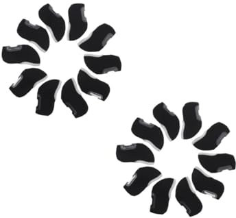 JOINPAYA 2sets Visible Iron Covers Professional Golf Head Protection for Drivers Irons Durable Weatherproof Club Head Covers for Golf Enthusiasts and Outdoor Sports 10pcs*2