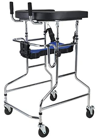 Déambulateur Cadre De Marche Pour Adultes Handicapés, À Roulettes, Entraînement Cérébral, Hauteur Réglable, B