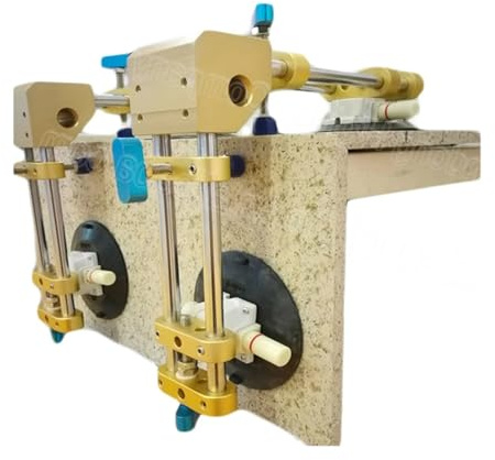 2 unidades de fijador de juntas de encimera de 90 grados con ventosa de 6 for instalación de losas de granito y piedra para sellar vidrio