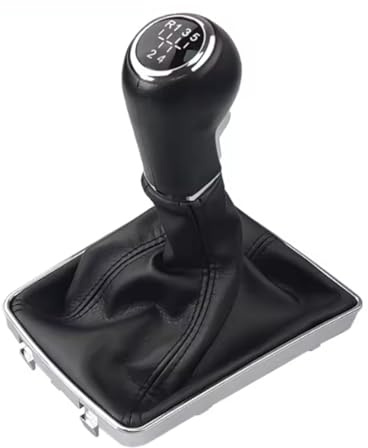 Viviance Pomo de cambio de marchas de 5/6 velocidades Polaina Palanca de arranque Palanca de cambios compatible con Opel/Vauxhall Astra III H 1.6 2004-2010 - 5 Velocidad