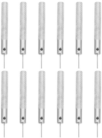 DOITOOL 12 Pezzi Spille di Rimozione Scheda Sim in Ferro Argento Strumento Multifunzionale per Espulsione Vassoi Sim Kit Essenziale per Riparazioni Telefono