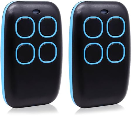 Universal Garagentor Fernbedienung, 4-in-1 Multifrequenz Rolling Code & Fester Code, Kompatibel mit 90+ Marken, Garagentoröffner Universal 433 MHz (Blau)