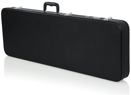Gator Cases Hartschalen-Holzkoffer für Standard-Elektrogitarren; passend für Fender Stratocaster/Telecaster, & mehr (GWE-Electric), Schwarz