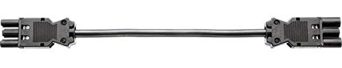 BACHMANN Geräteverlängerung Wieland GST18 Stecker/Buchse, 3m, Schwarz 375.055
