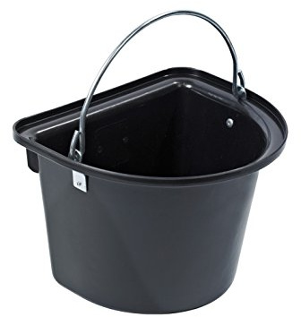 Kerbl 32861 Stalleimer mit Metall-Tragegriff, rot