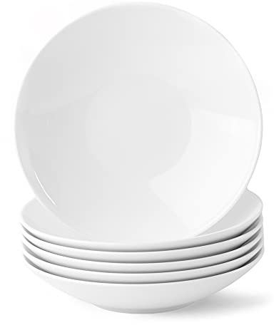 Holst Porzellan MO 228 PACK 6 Porzellan 6er Pack Salatteller 28 x 5,5 cm 1,6 l, weiß, 6 Stück