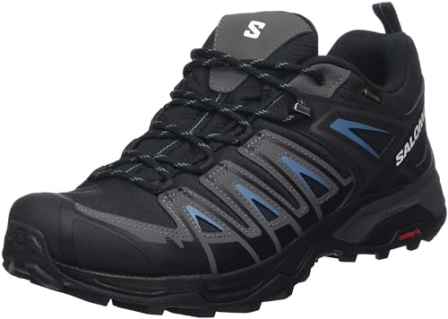 Salomon X Ultra Pioneer Gore-Tex, Scarpe da Trekking Uomo, Black Magnet Bluesteel, 43 1/3 EU