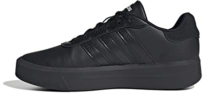 adidas Women's Court Platform Shoes, Core Black / Core Black / Cloud White, 5.5 UK