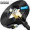 Soibke Lan Kabel 10 Meter Cat 8, Netzwerkkabel 10 Meter Internet Ethernet Kabel Schwarz 40Gbps 2000MHz High Speed Wifi Patch Gigabit Wasserdicht Cat 8 SFTP Geschirmt Wlan RJ45 Kabel für Router