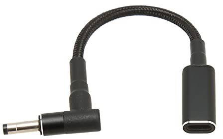 ciciglow Tipo C USB - C Entrada Hembra a DC Macho 4.0x1.7mm Cable de Carga PD de Alimentación Adaptador de Carga para Computadora Portátil de 100 W Chip EMARK de Doble PD